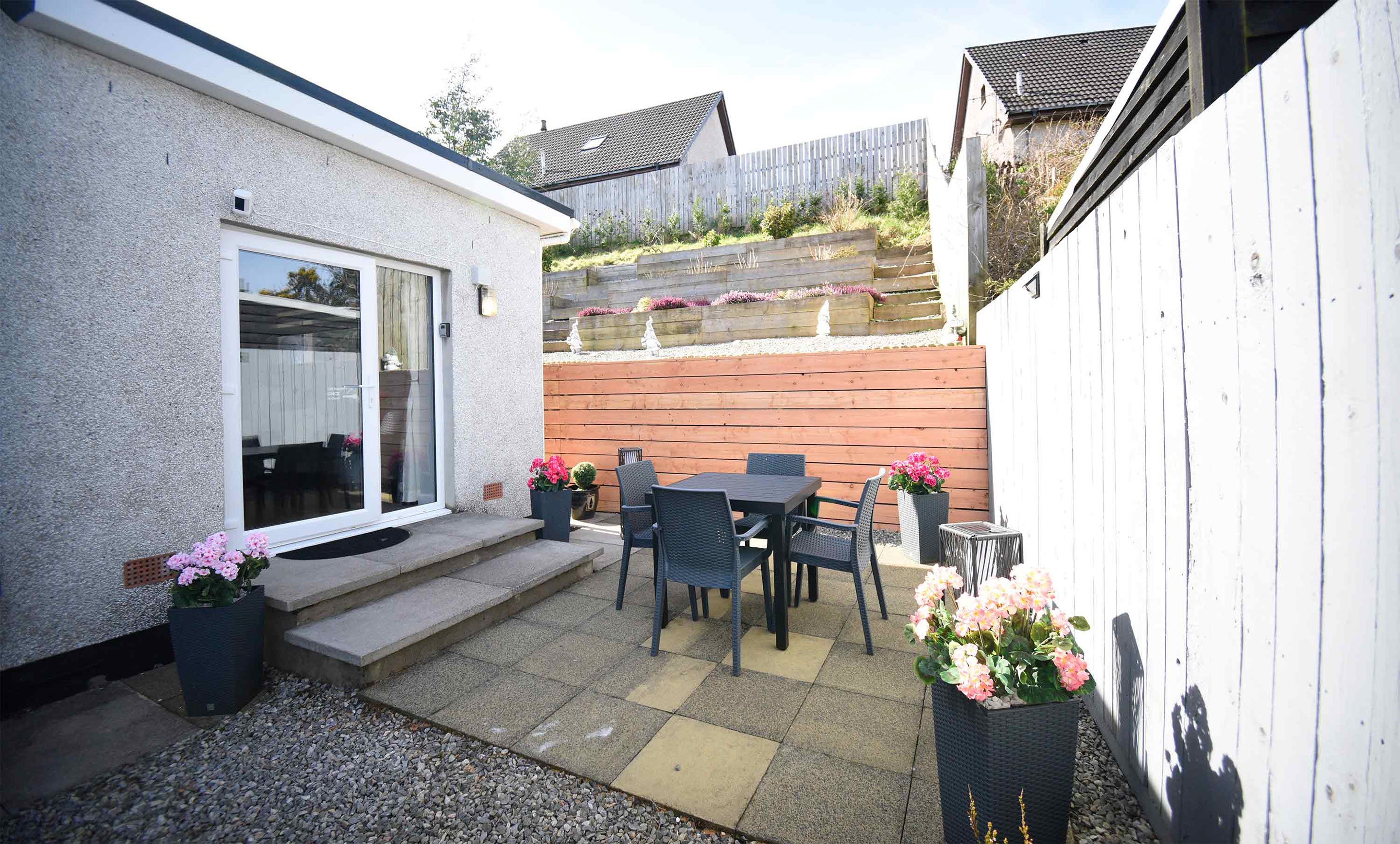 13 Matheson Place Self Catering Accommodation in Portreewith WIFI Parking Double bed bathroom and kitchen
